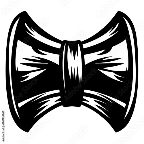 Classic black bow tie symbol elegant formal wear accessory