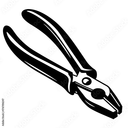 Pair of pliers tool detail close up workshop handheld metal