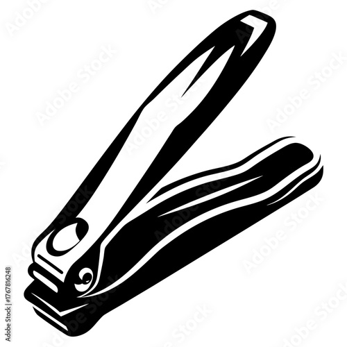 Close up view of silver nail clippers for personal grooming needs