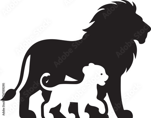 “Strength watches in silence.”

“He carries the roar, she carries the future.”

