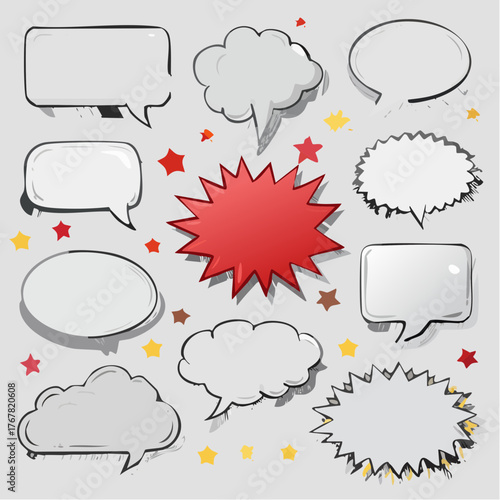 vector comic speech bubbles