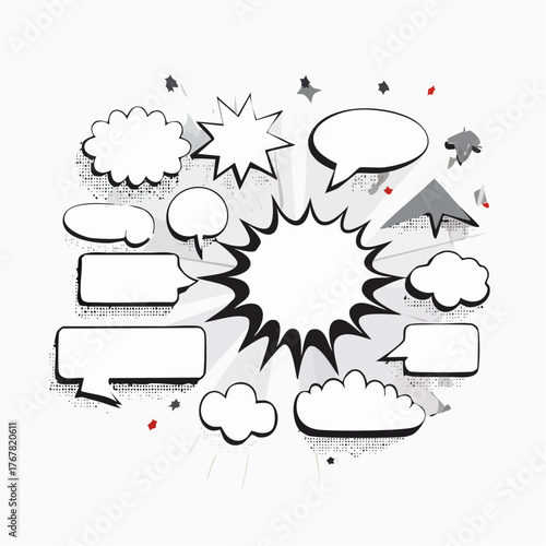 vector comic speech bubbles