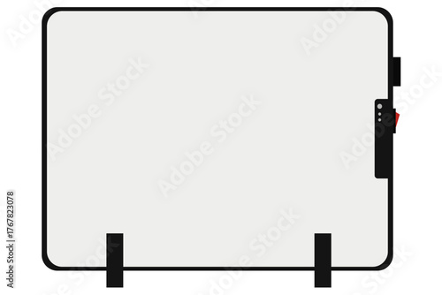 遠赤外線パネルヒーター 省エネ・静音タイプのシンプルデザイン家電イラスト