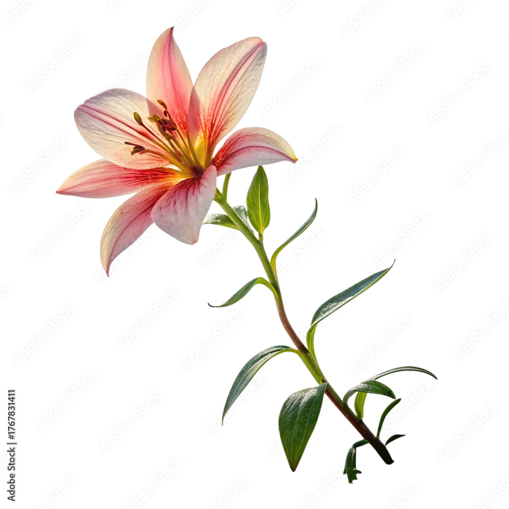 Naklejka premium A beautiful flower isolated on a transparent background