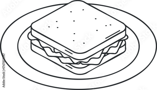 A delicious sandwich served on a plate, perfect for any meal or snack.