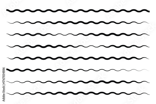 Zigzag Line icon, zig zag wave line icon.