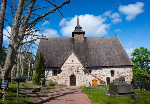 Rymättylä Church dedicated to the memory of St. Jacob the Elder near Naantali, Finland
