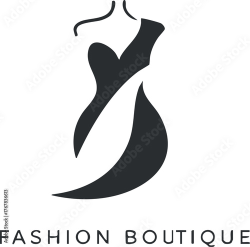 Stylish and modern logo design for a fashion boutique showcasing elegance and sophistication.