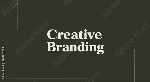 Inspiring words 'Creative Branding' displayed on a dark, textured background for business and marketing concepts.
