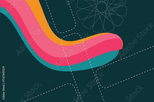 Abstract geometric shapes background design, the colorful background uses for advertising, book page, paintings, printing, mobile backgrounds, book, covers, screen savers, web page, 