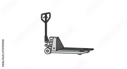 Hand Pallet Jack: Manual Lifting Equipment for Warehousing and Material Handling.