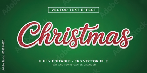 Merry christmas text effect
