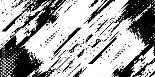 Grunge Brush strokes Background. Black Brush strokes isolated on white background. Grunge texture Background.