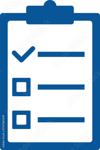 Checklist and checkmark icon for task management and completion
