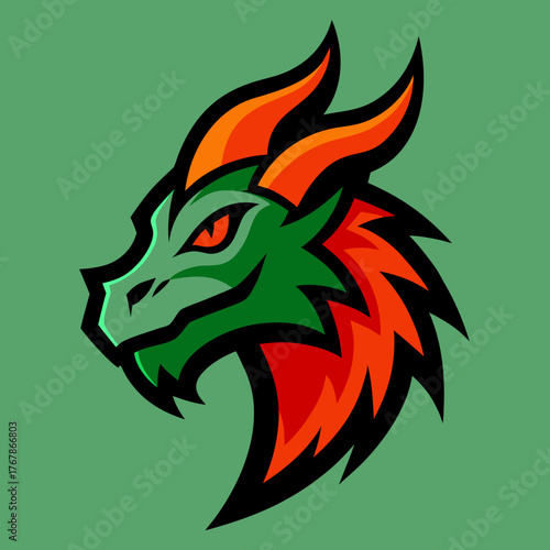 Design an esports logo mascot featuring a fierce    vector illustration