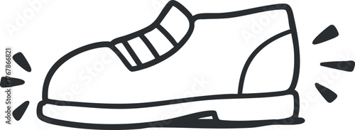 A stylish and modern illustrated sneaker highlighting its unique design and casual appeal.