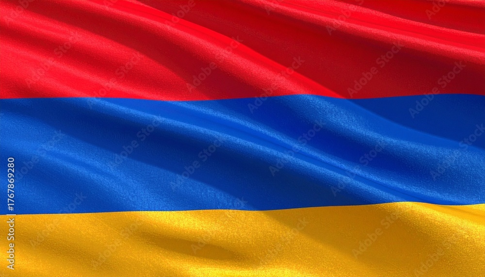 Naklejka premium Dynamic Armenian flag