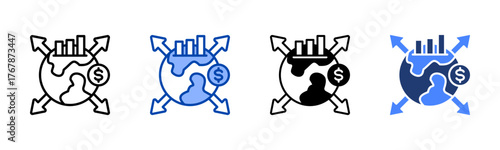 Inclusivity icon set multiple style collection