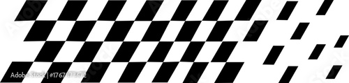 Checkered racing flag, fade or speed effect, finish line concept, competition, speed, and motor racing events