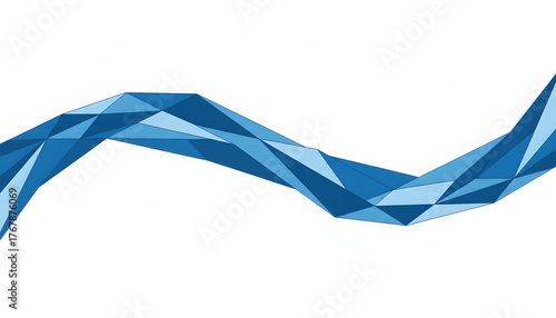 Abstract blue triangle wave pattern design for digital transformation and corporate innovation marketing.