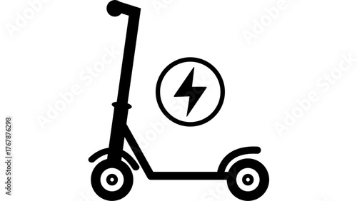 vector illustration of a scooter.eps