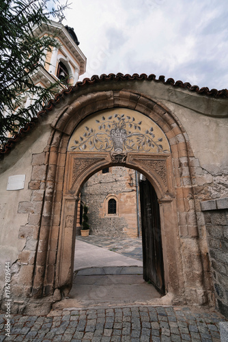 Stone Entrance Arch of Saints Constantine and Helena Church in Plovdiv