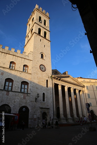 Piazza del Comune with Temple of Minerva, Assisi