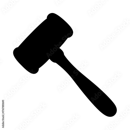 Silhouette of a Gavel Symbolizing Justice, Authority, and Legal Decisions