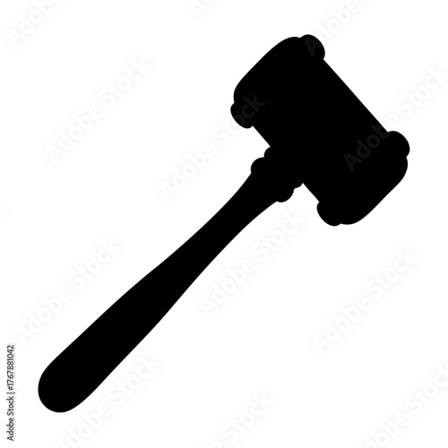 Silhouette image of gavel representing justice, law, and court decisions