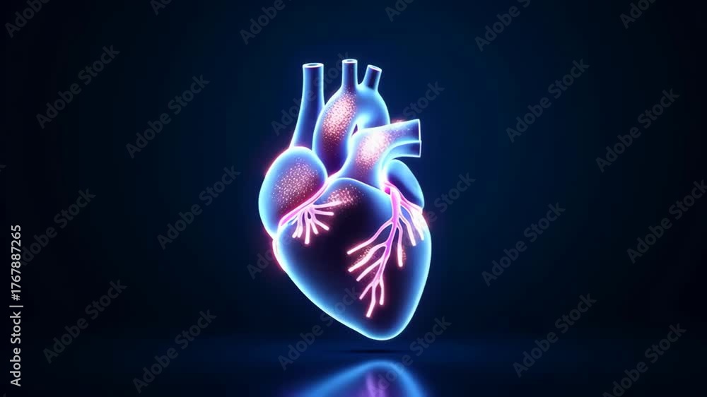 cardiac organ: heart anatomy, vascular health, medical illustration ...