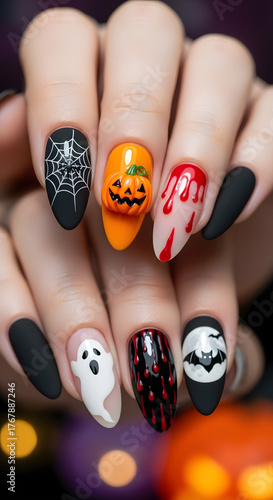 Halloween nails style 