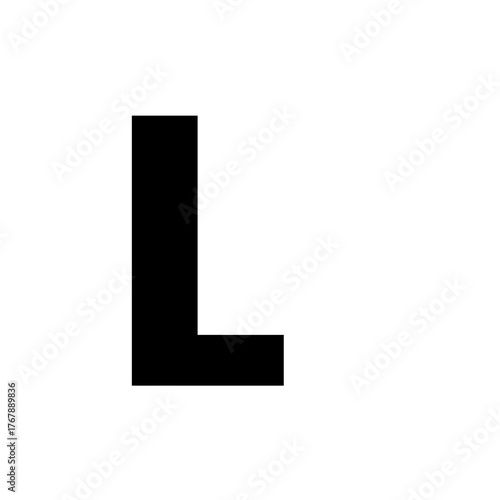 Simple Geometric Letter L Icon