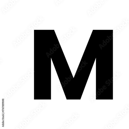 Simple Geometric Letter M Icon