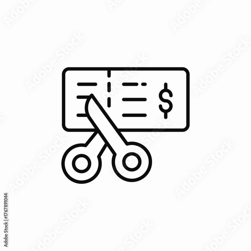 coupon cut scissors icon sign vector