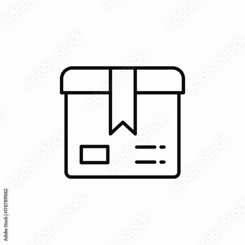 delivery box package icon sign vector