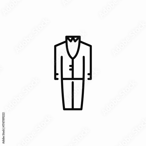male suit costume icon sign vector