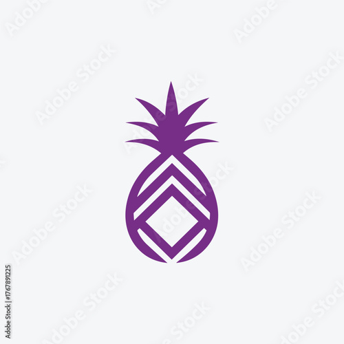 Silhouette style minimal pineapple t-shirt design featuring clean black vector art of a tropical pineapple, perfect for summer fashion lovers, beach vibes fans, fruit-themed apparel, minimalist clothi