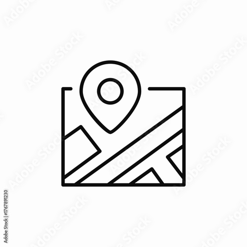 map locaiton pin icon sign vector