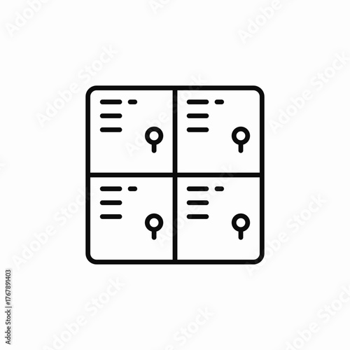 strorage cells icon sign vector