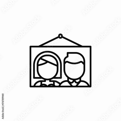 wedding photo icon sign vector