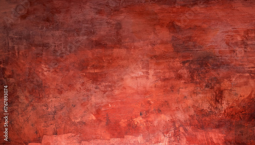 Grungy red cement texture creating abstract dark background