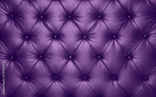 Violet leather capitone background texture