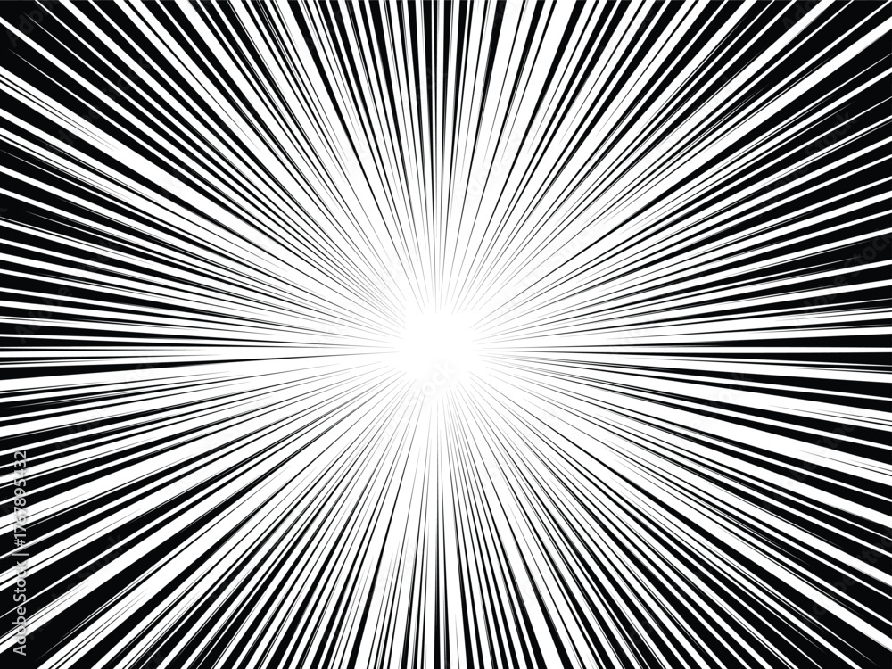 Obraz premium Speed lines effect comic background