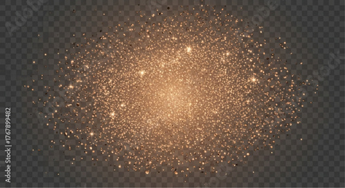 Glittering particles, luminous abstract, radiant light sparkles across an eye-catching background, evoking a sense of wonder and visual allure. vector illustration