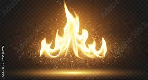 The vibrant dance of flames against a neutral backdrop, a mesmerizing display of nature's raw energy. Capture the dynamic of a single fire in perfect.  vector illustration