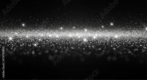 A captivating sea of shimmering glitter, sparkling with countless radiant lights. Its an elegant and enchanting image. vector illustration overlay