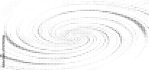 Dynamic Swirling Halftone Pattern, Abstract Circular Dotted Design, Modern Gradient Flow Texture, Monochrome Spiral Motion Background, Elegant Minimal Wave Composition, Futuristic Optical Vector Art