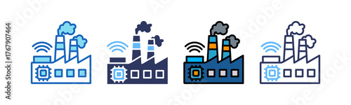 Smart Factory multistyle icon
