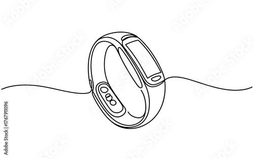 a fitness tracker wristband representing health, technology, and modern lifestyle