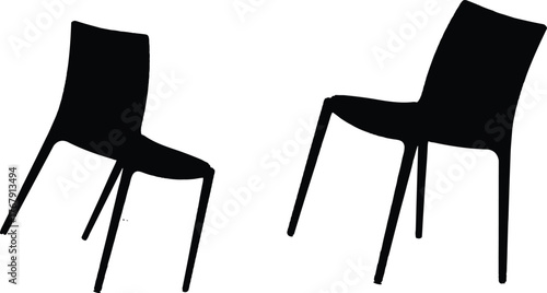 chair victor black color design